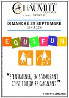 Equifun le 23 septembre 1h à 17h : "S'entrainer en s'amusant, c'est toujours gagnant"